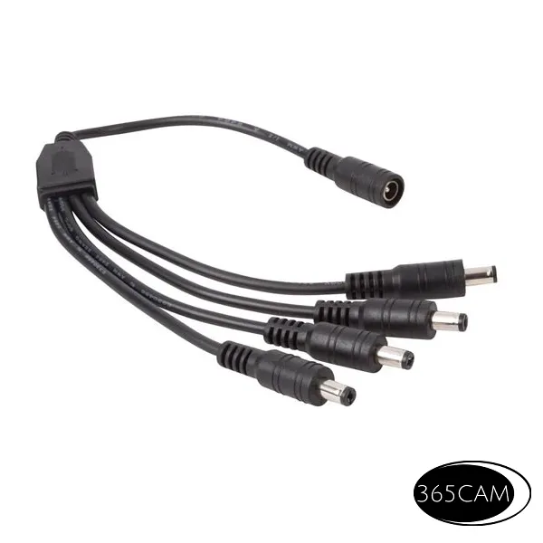 12v voedingskabel splitter verdeler. 1 naar 4 - Afbeelding 2