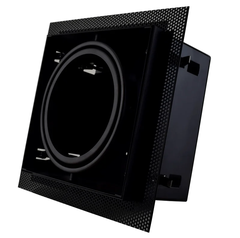 AR111 inbouwarmatuur 150x150mm zwart trimless of rand - Afbeelding 4