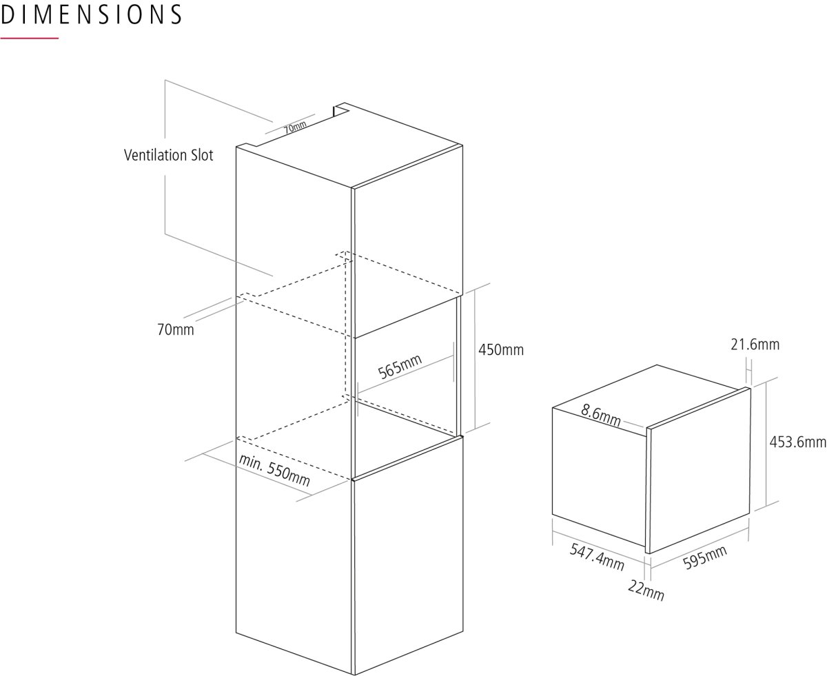 SO111 combi stoomoven nis 45 cm zwart glas Classic - Afbeelding 3
