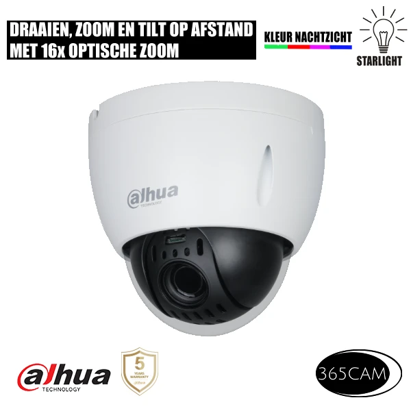 HDCVI PTZ camera voor buiten. 16x zoom Starlight Dahua DH-SD42216DB-HC - Afbeelding 2