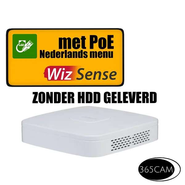 Dahua NVR4104-P-4KS3 4 kanalen zonder HDD opslag - Afbeelding 2