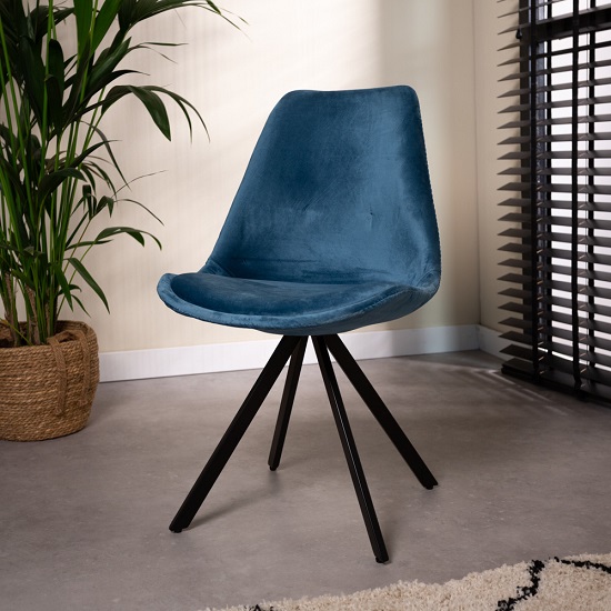 Eetkamerstoel luxe velours - Afbeelding 7