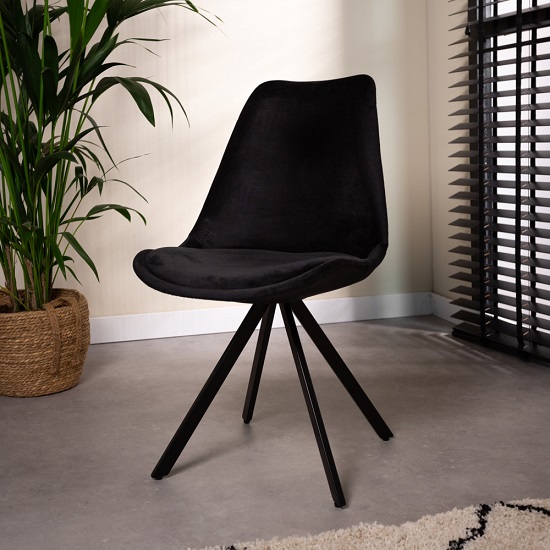 Eetkamerstoel luxe velours - Afbeelding 3