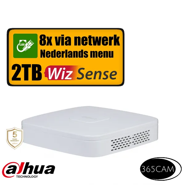 Dahua NVR4108-EI recorder met 2TB ingebouwd - Afbeelding 2