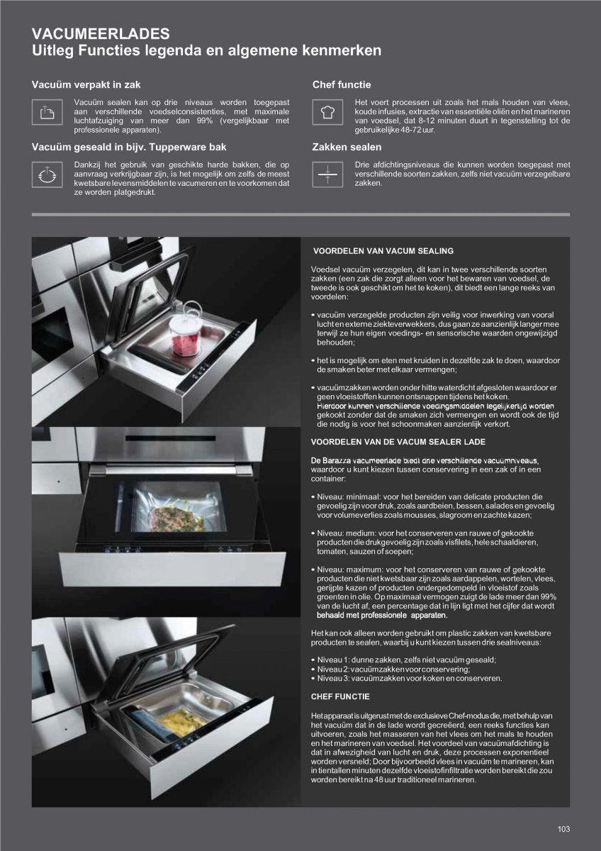 1CSEVG vacumeerlade nis 15 cm icon zwart glas - Afbeelding 3