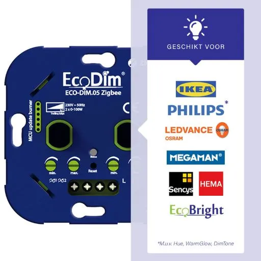 Zigbee duo led dimmer draai 0-100W - Afbeelding 6