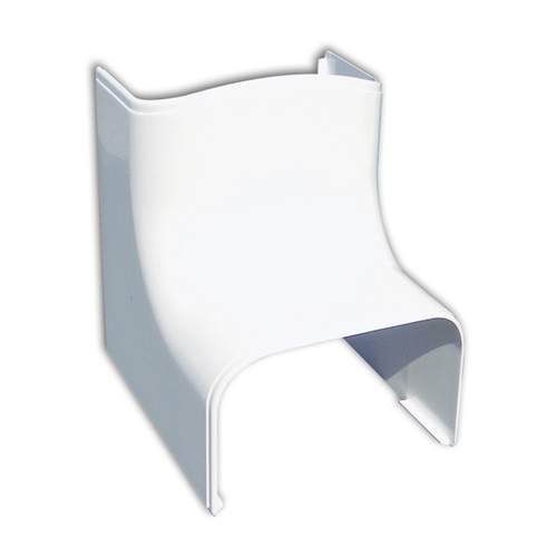 Binnen bocht 90° 75mm wit - Afbeelding 2