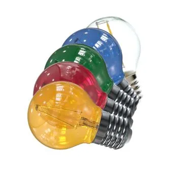 G45 E27 2W 5 kleuren (10stuks) - Afbeelding 2