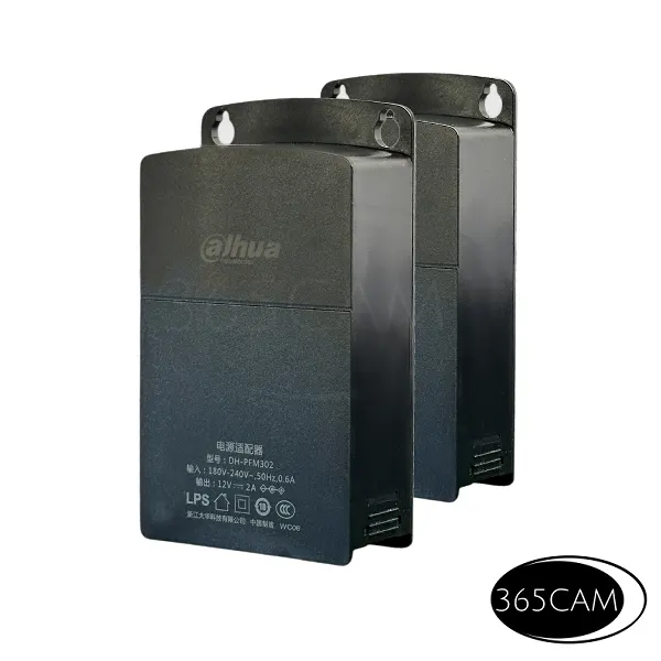Dahua buiten adapter in zwarte behuizing - Afbeelding 2
