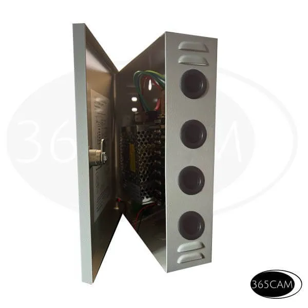 Voeding in kast bewakingscamera. 12 volt 15A 9x aansluiting - Afbeelding 4